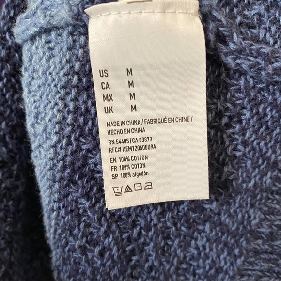 American Eagle knit sweater blue medium - Picture 5 of 7